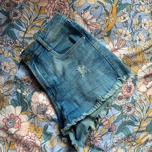 Zara High waisted jean shorts
